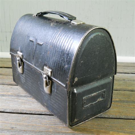 Vintage Thermos Brand Metal Lunch Box Restored 